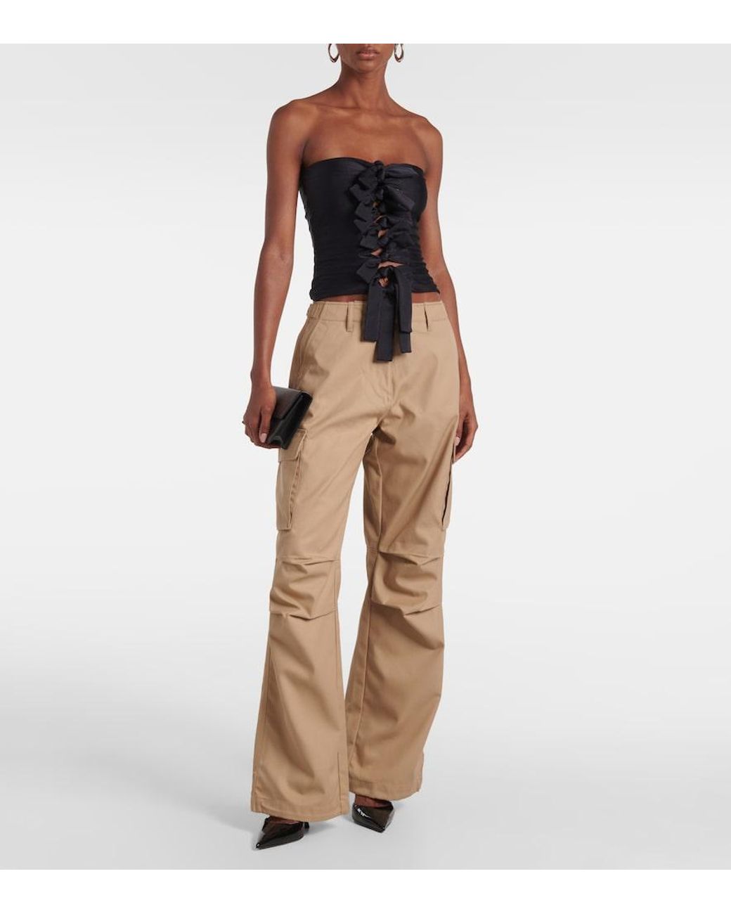 Coperni Natural Cotton Cargo Pants