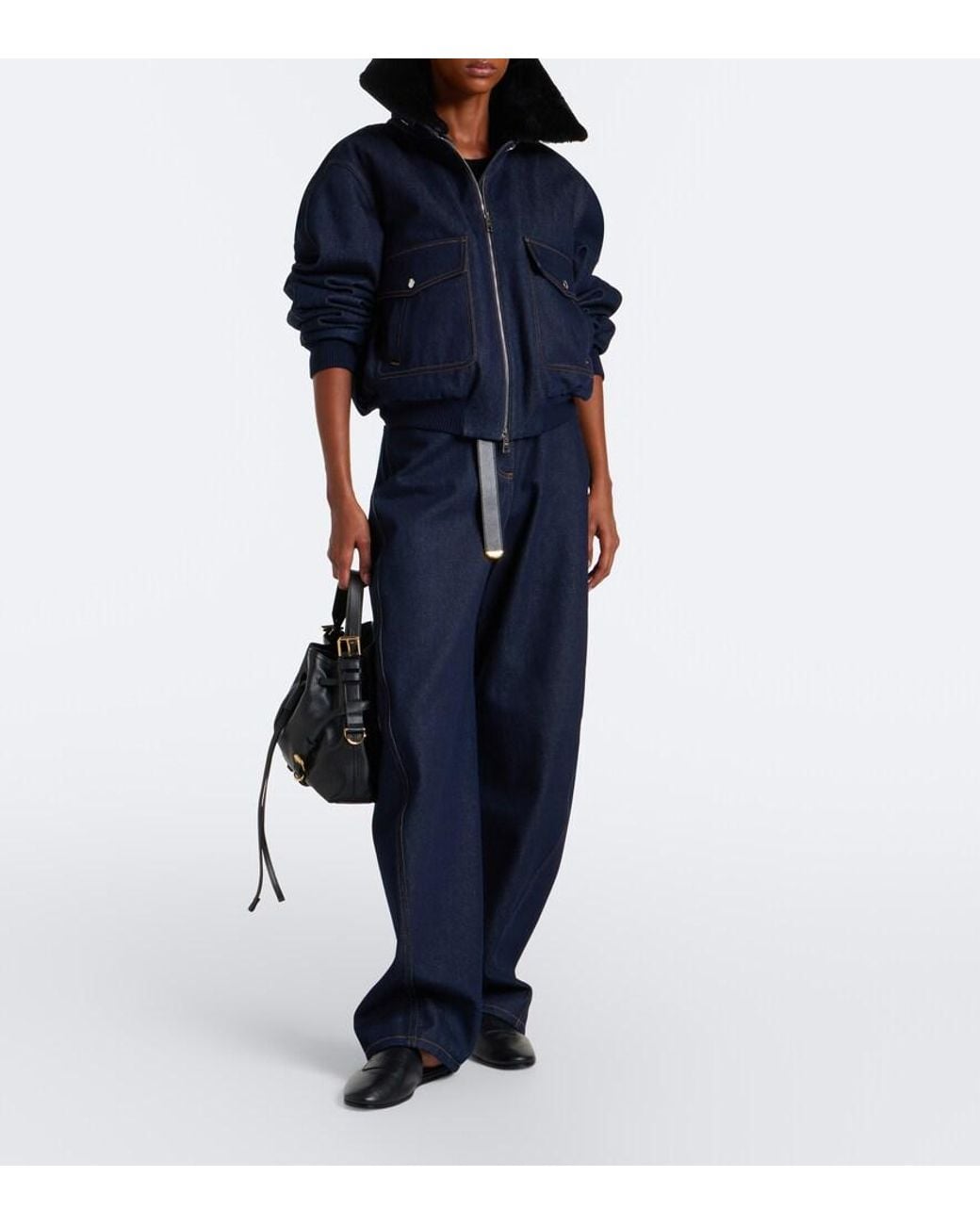 Givenchy Blue Denim Blouson Jacket