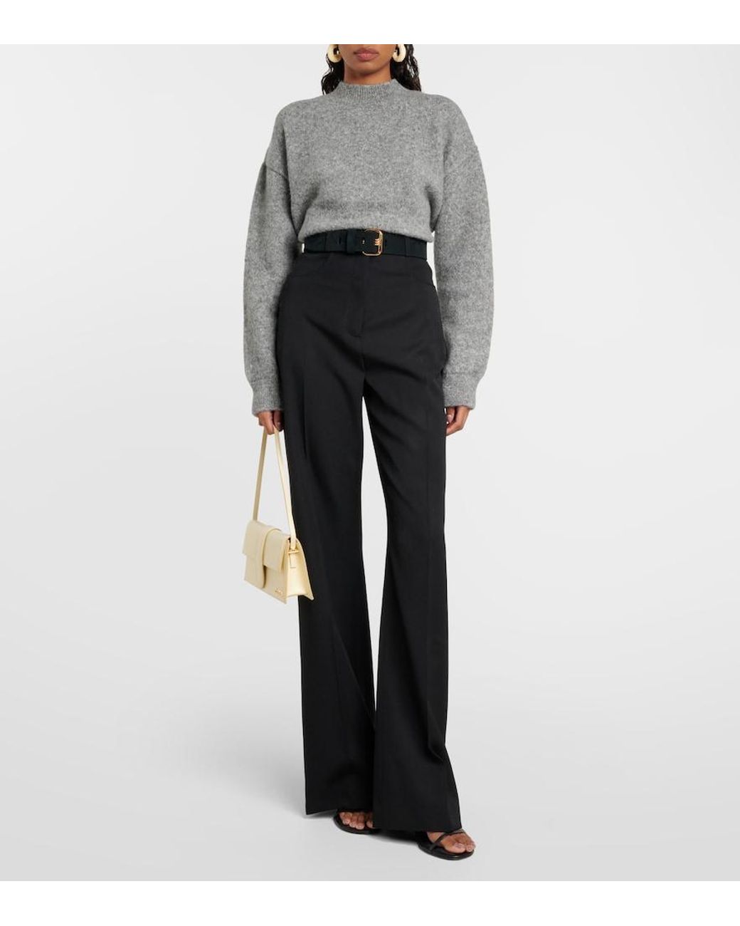 Jacquemus Gray Der Strickpullover