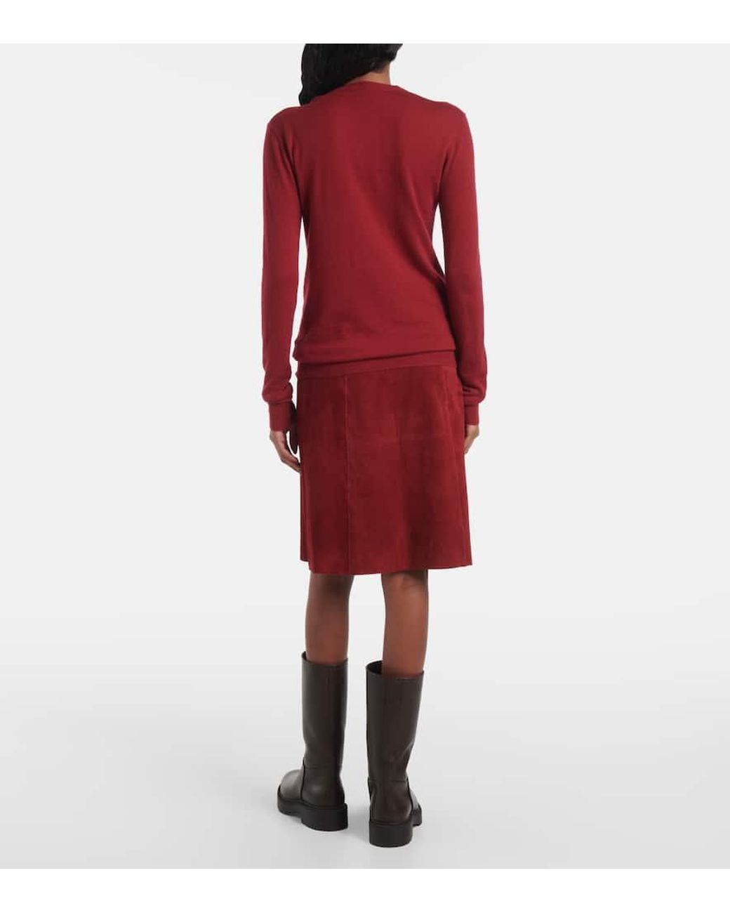 Joseph Red Pullover Cashair Aus Kaschmir