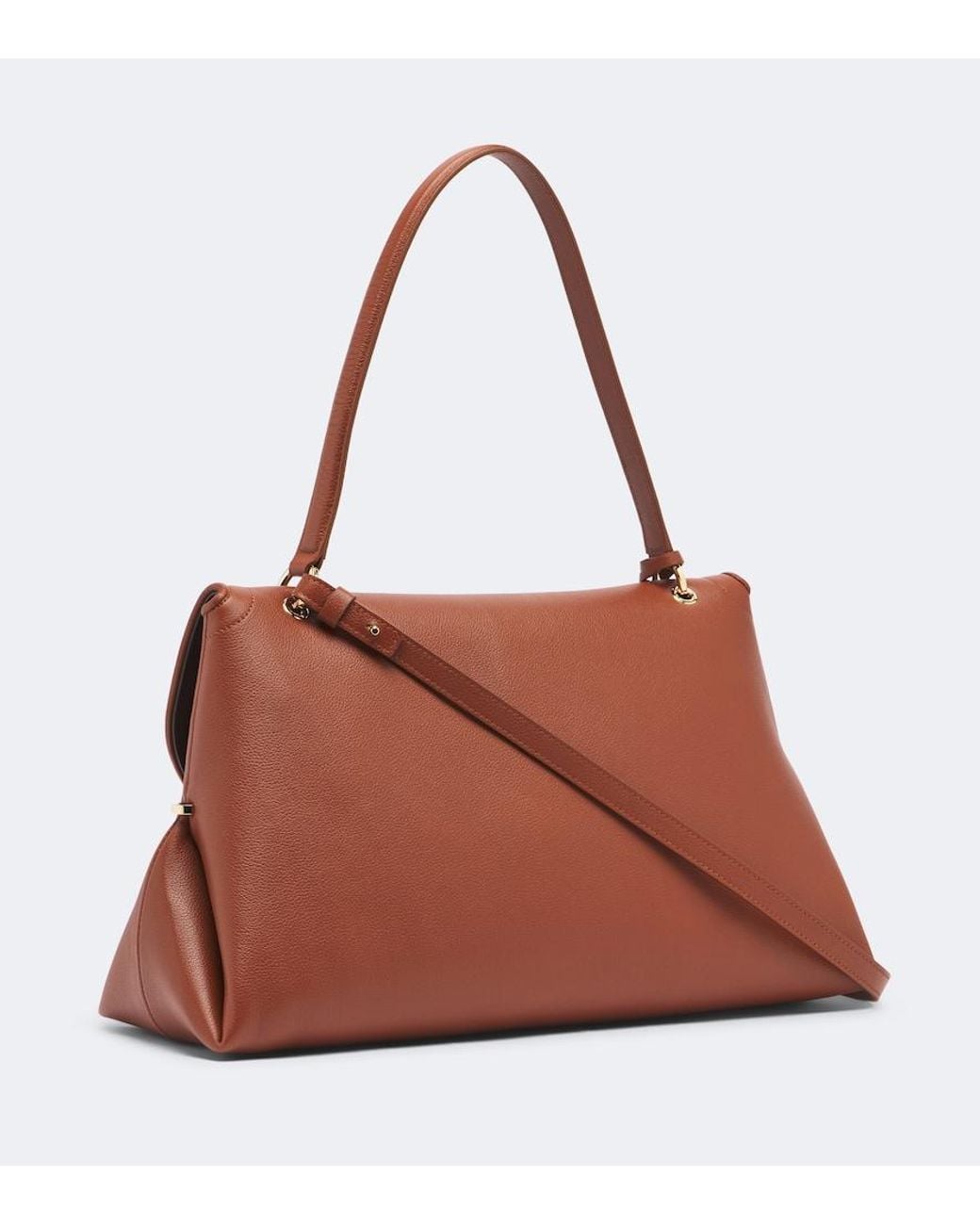 Ferragamo Brown Schultertasche Sofia Large Aus Leder