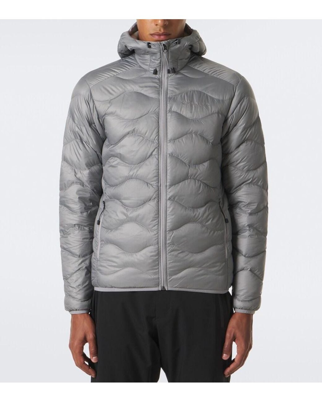 Peak Performance Gray Helium Hooded Down Ski Jacket for men