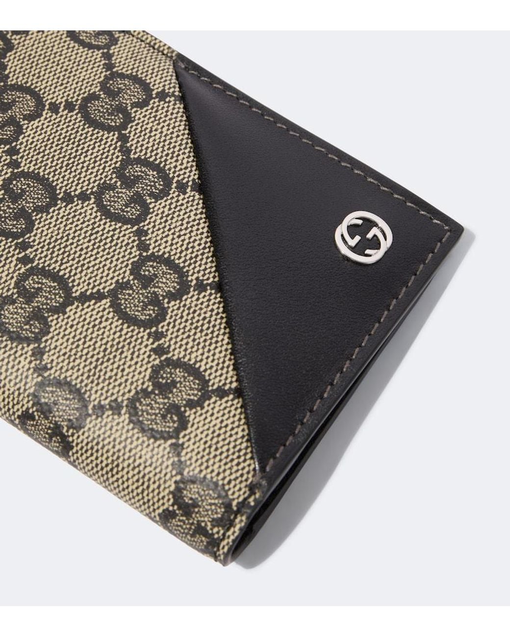 Gucci Green Interlocking G Gg Canvas Bifold Wallet for men