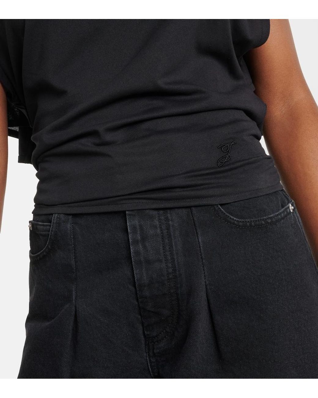 Top Marcel Moisson di Jacquemus in Black