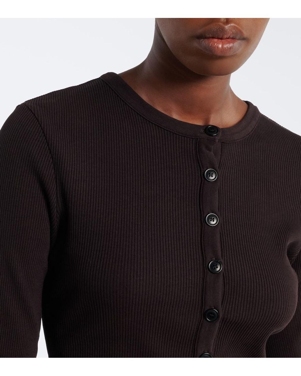 Citizens of Humanity Black Boy Henley Jersey Shirt
