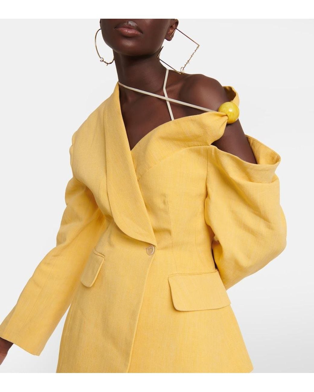 Jacquemus Yellow La Veste Baska Jacket
