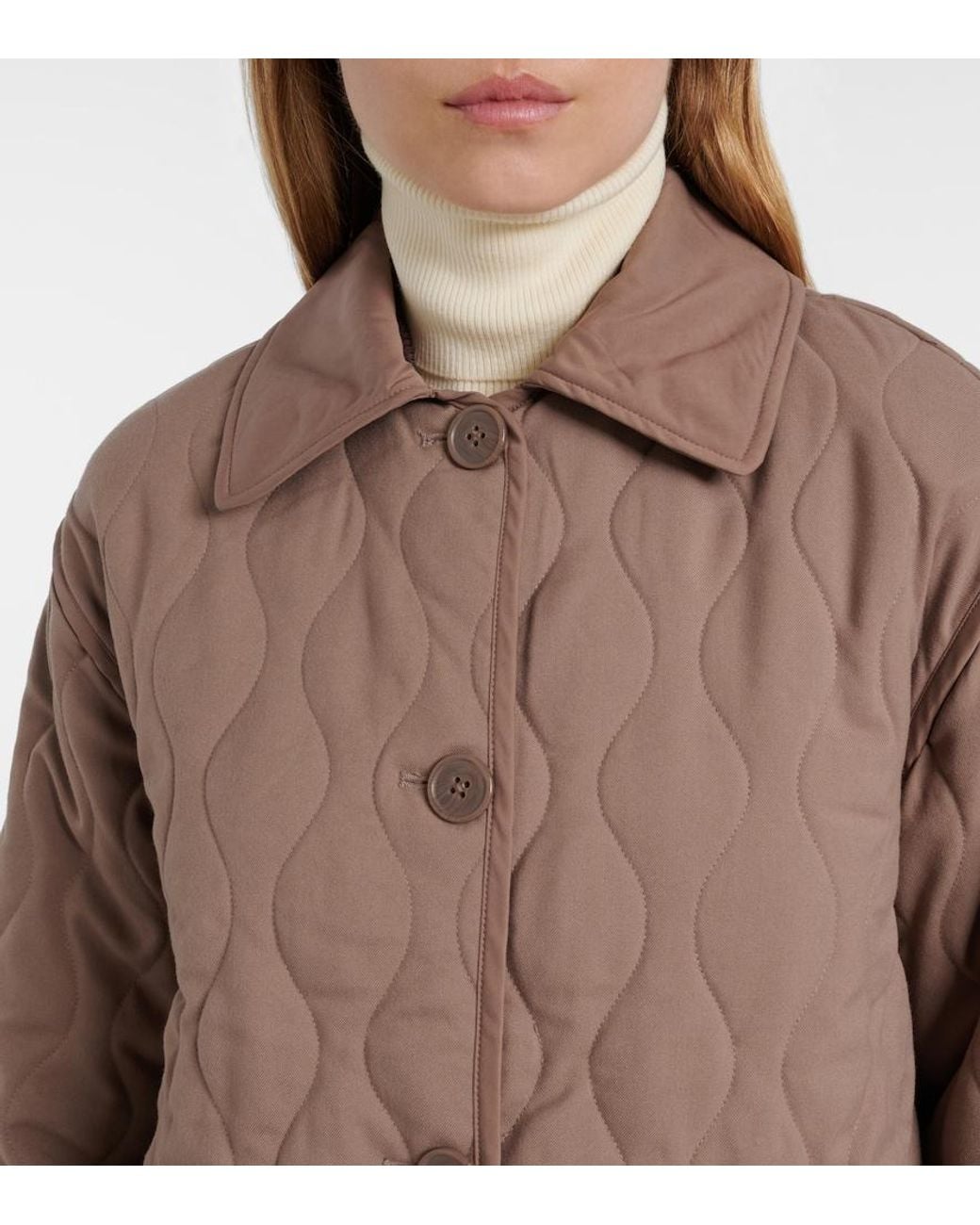 Varley Brown Wilson Quilted Jacket
