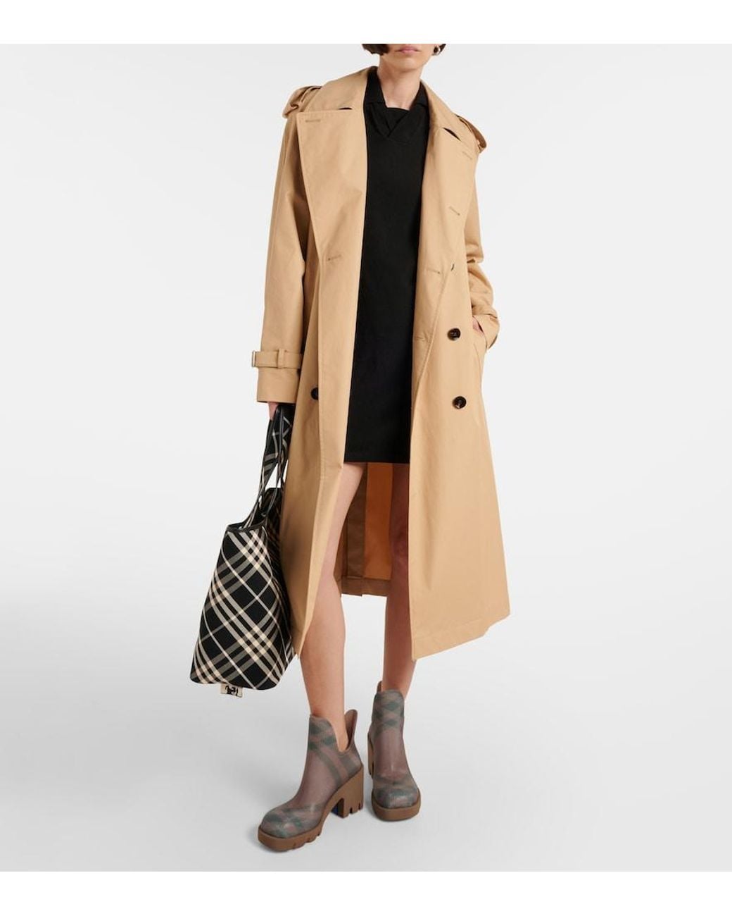 Burberry Brown Rubber Marsh Heel Boots