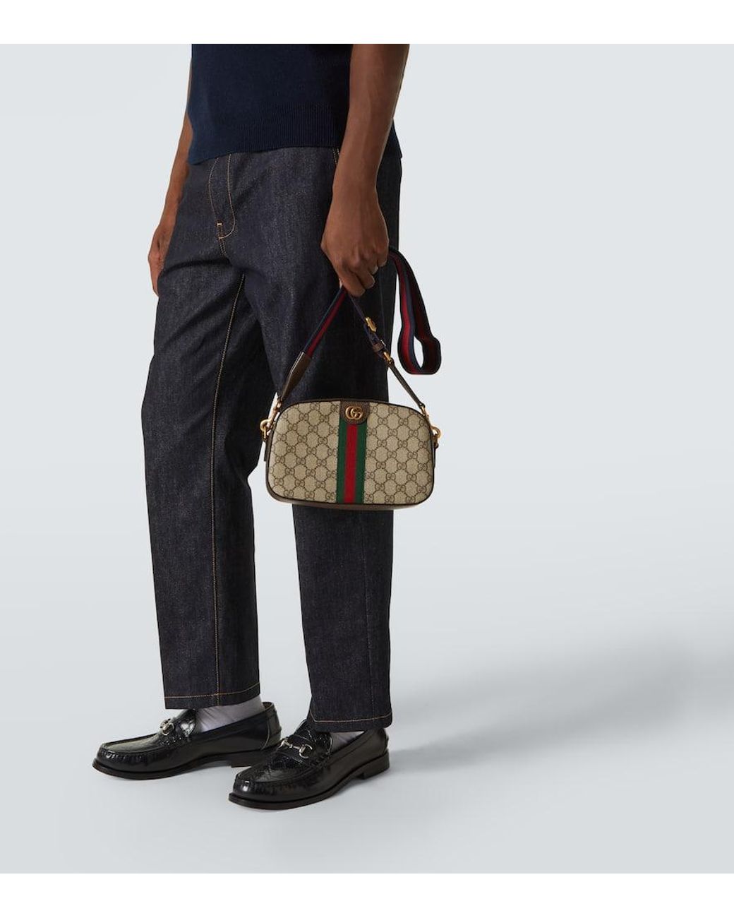 Sac À Bandoulière Ophidia Petit Format Gucci pour homme en coloris Brown