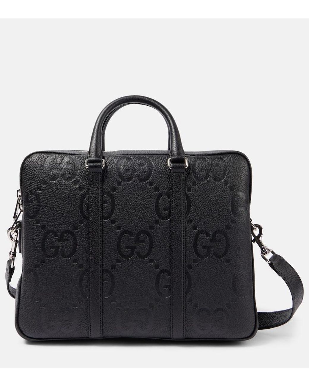 gucci-black-Jumbo-Gg-Leather-