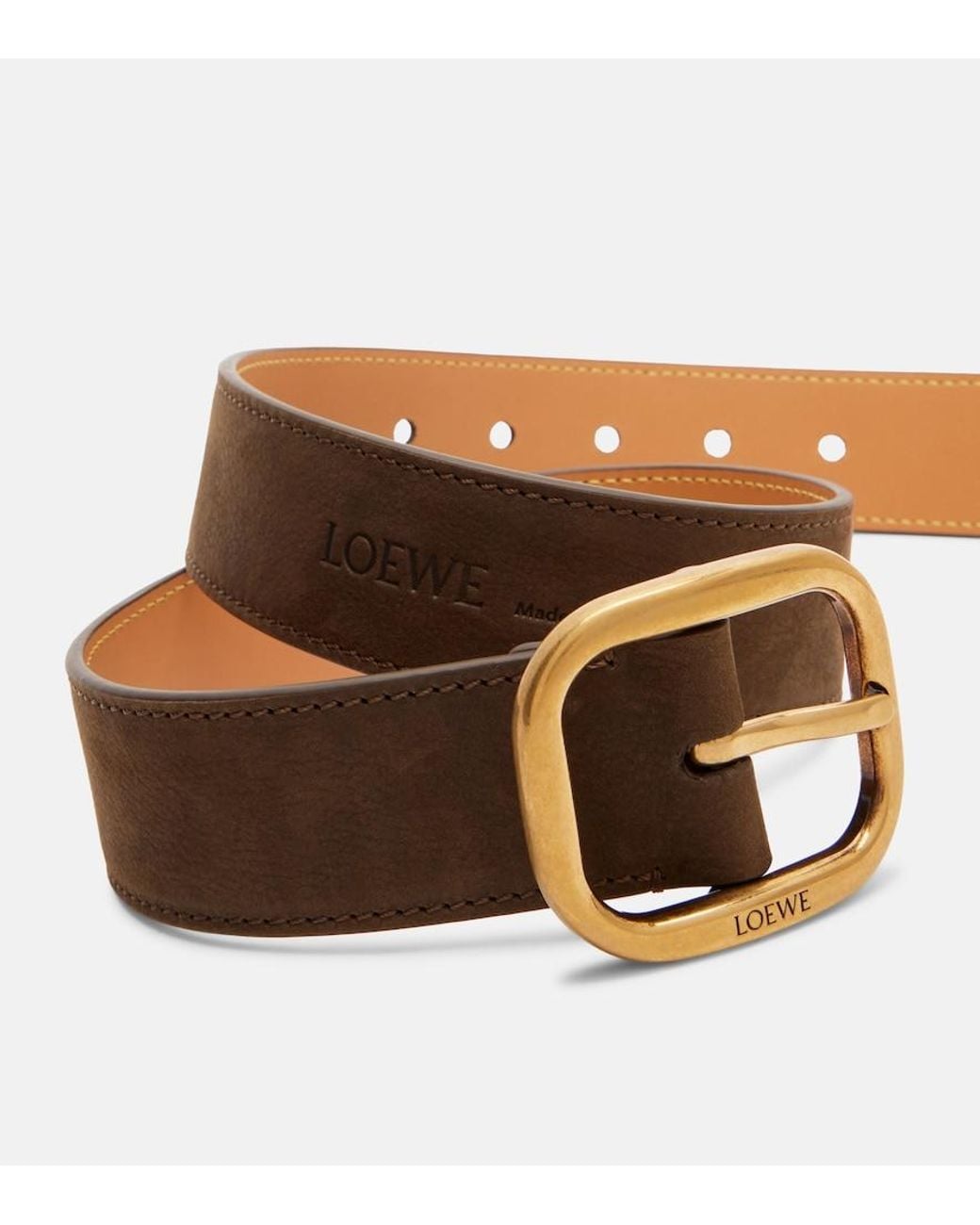 Loewe Brown Leather Belt