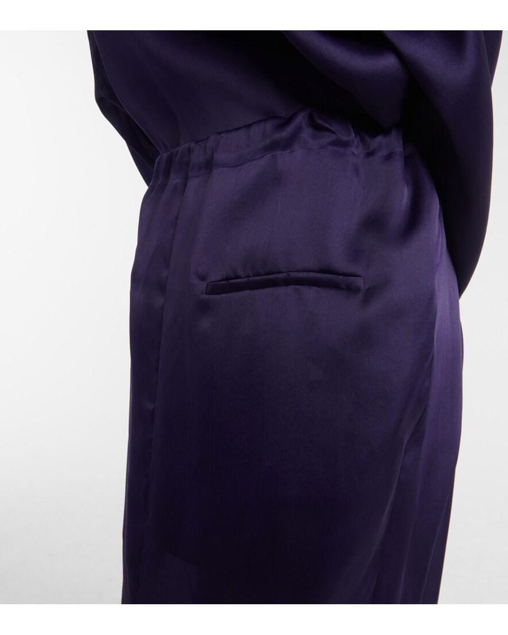 Khaite Purple Chenton Silk Organza Maxi Skirt