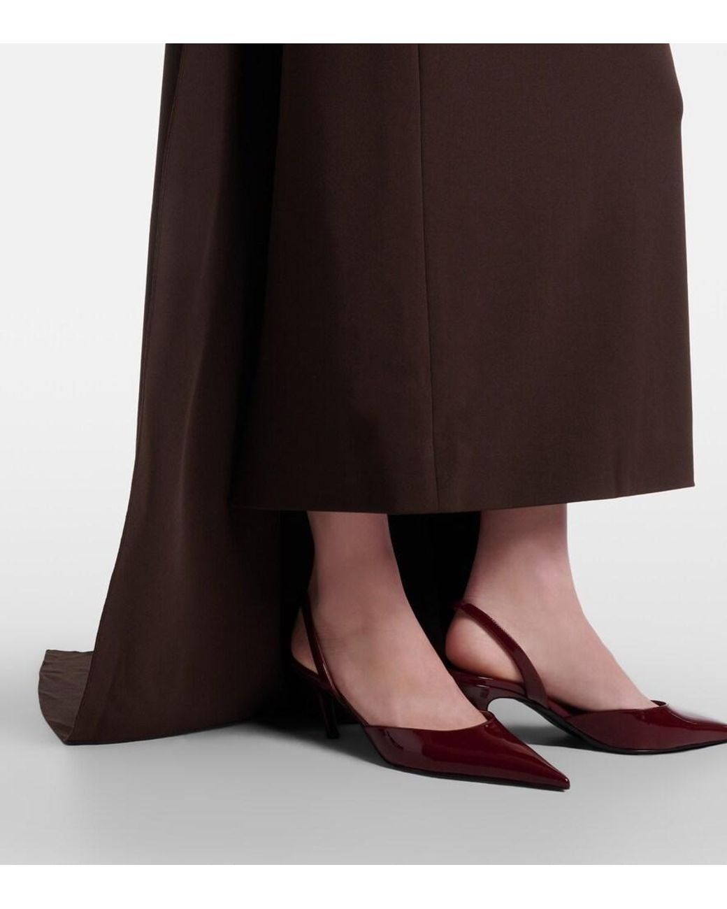 Solace London Brown Martine Scarf-Detail Cocktail Dress