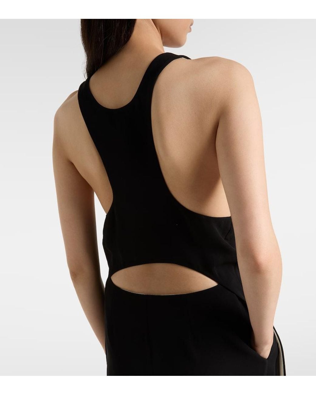 Totême  Black Cady Maxi Dress