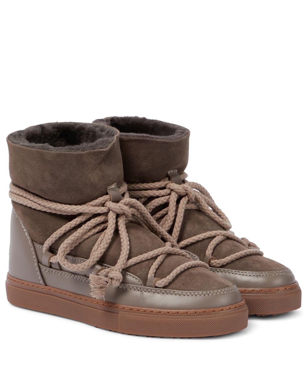 Inuikii Suede And Leather Ankle Boots 