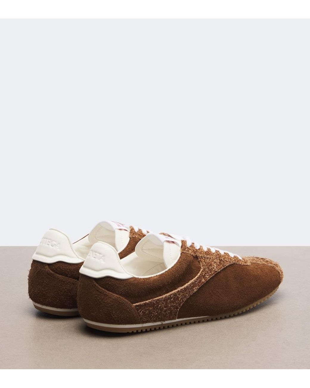 Bottega Veneta Brown Shot Suede Sneakers