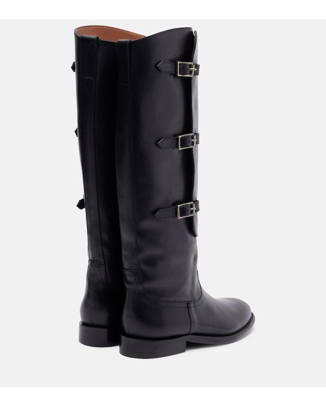 Paris Texas Black Montana Leather Knee-High Boots