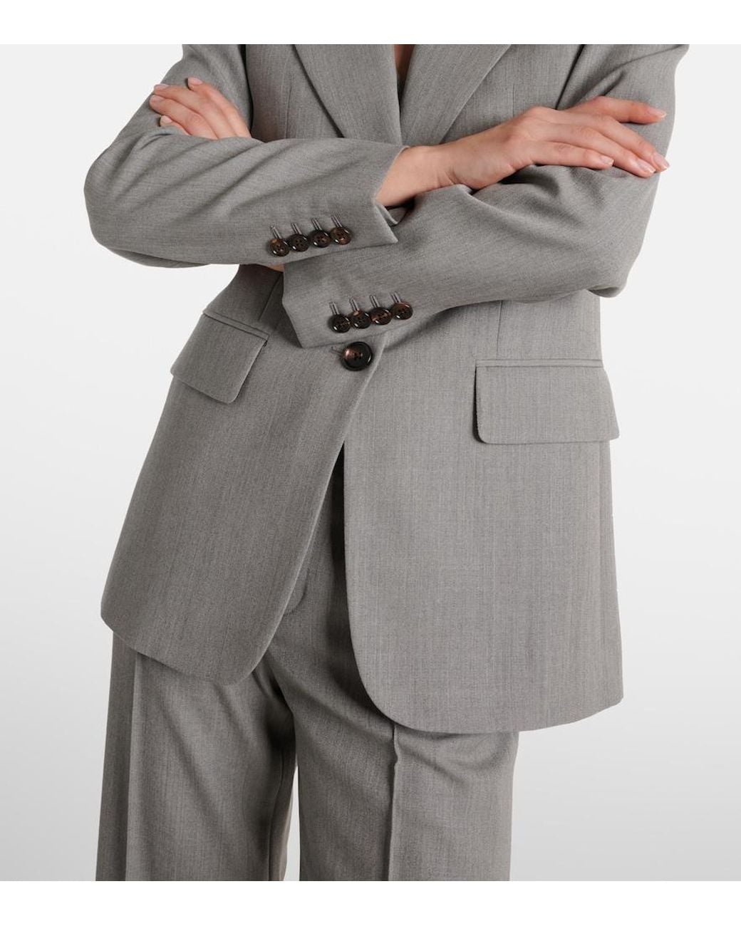 Chloé Gray Wool Blazer