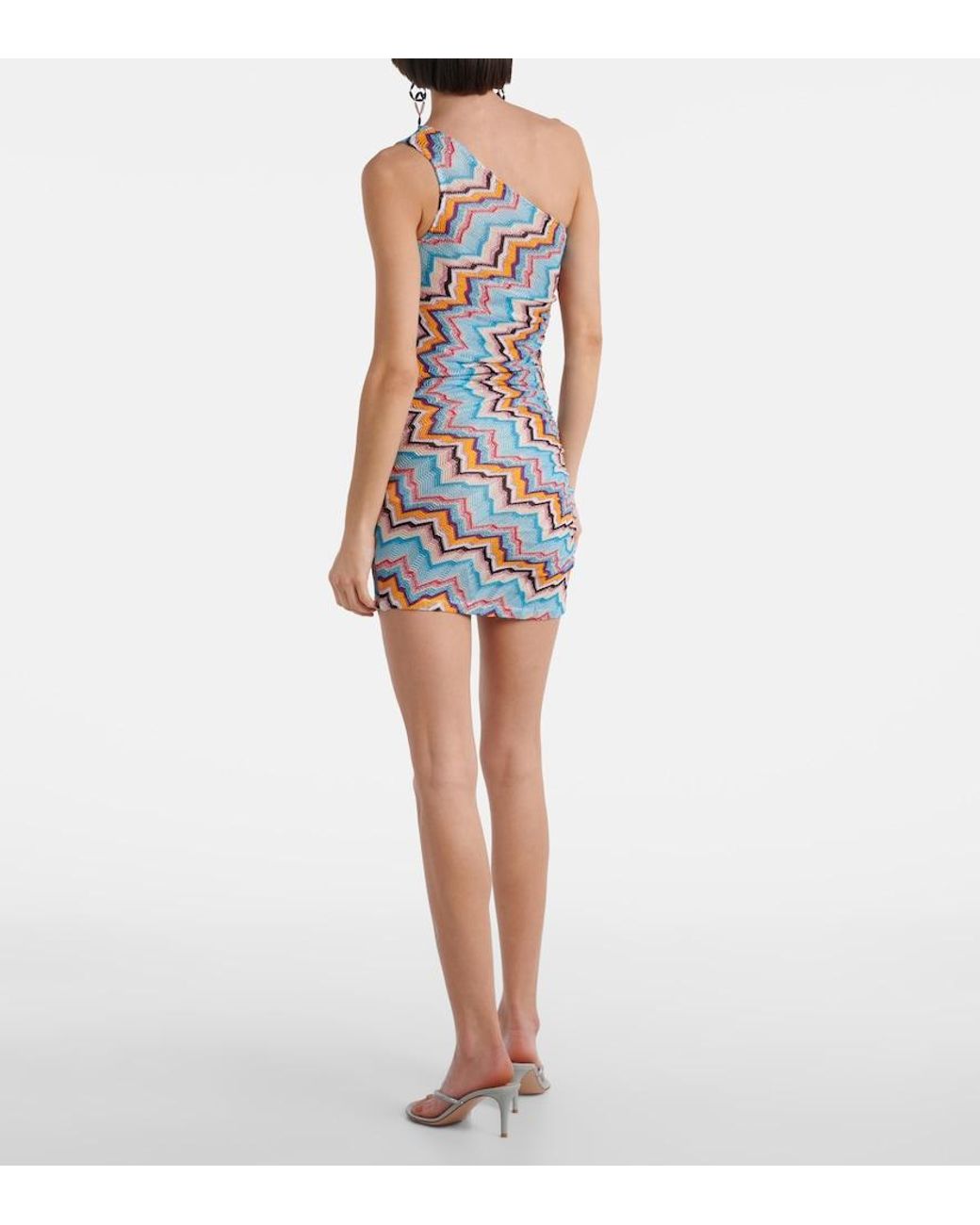 Missoni Blue Zigzag Lame Beach Cover-Up