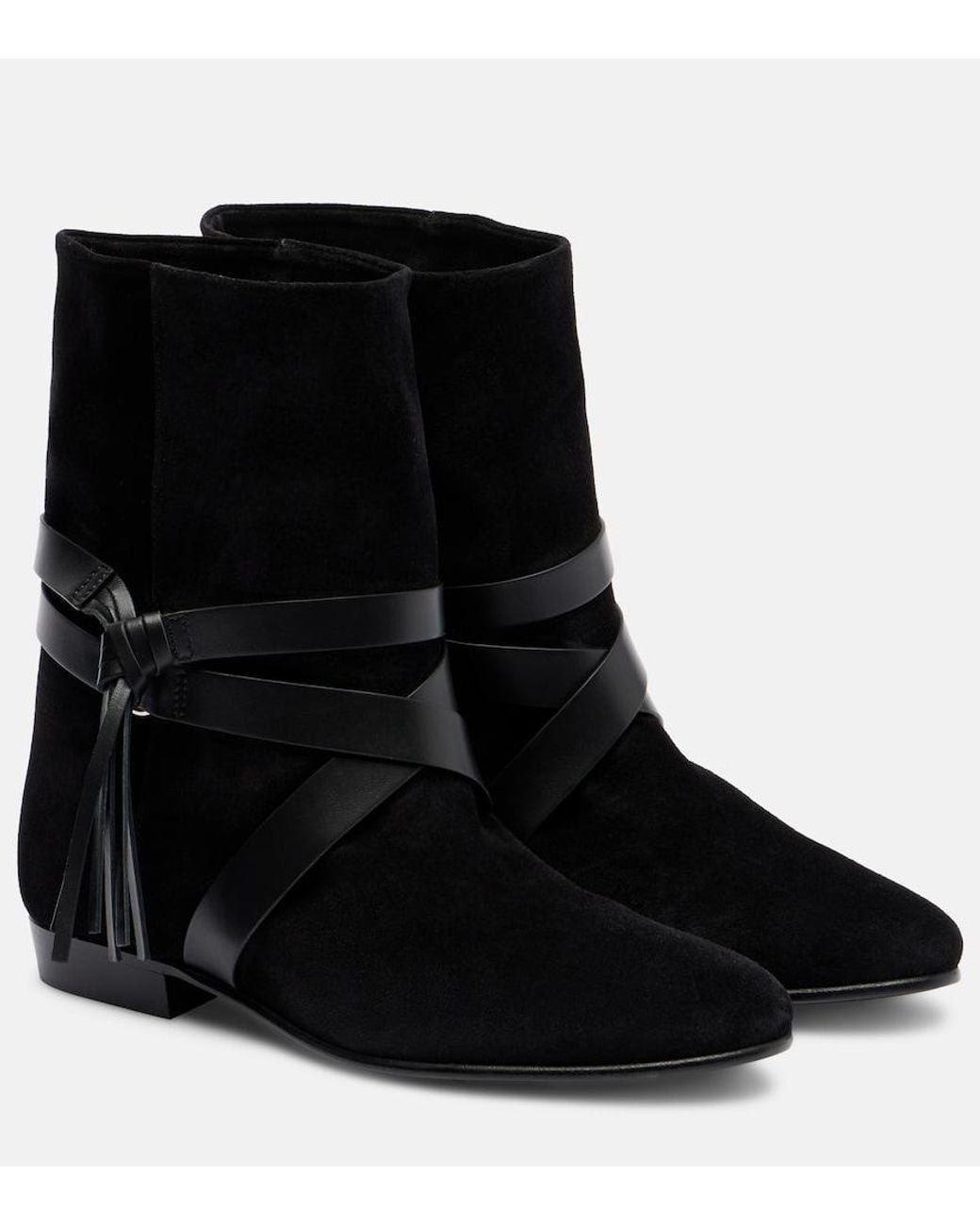 Isabel Marant Black Rejen Suede Ankle Boots