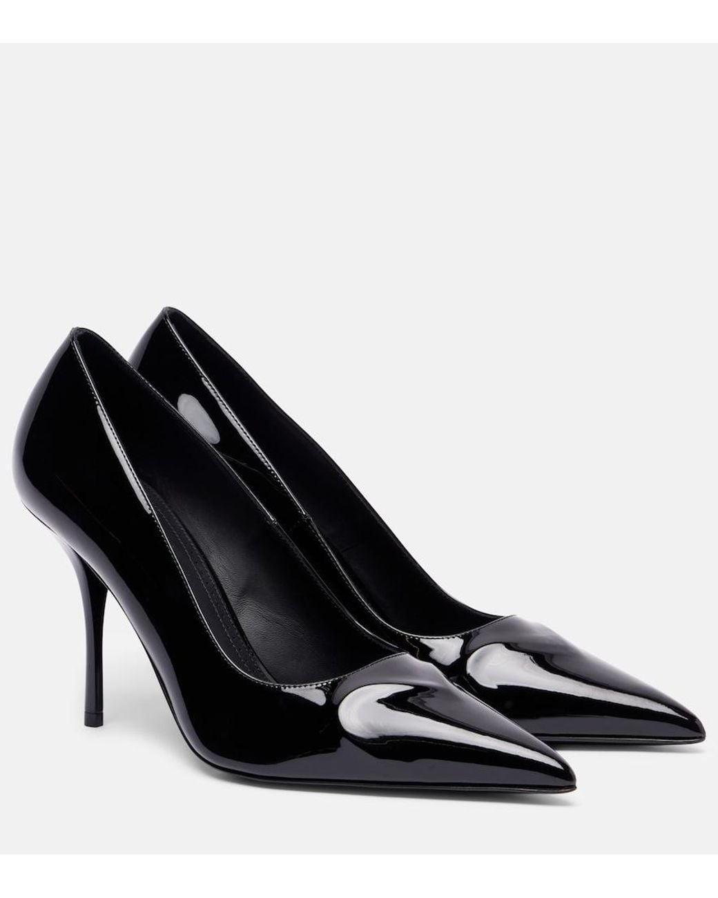 Alaïa Black Le Cour 3D 90 Patent Leather Pumps