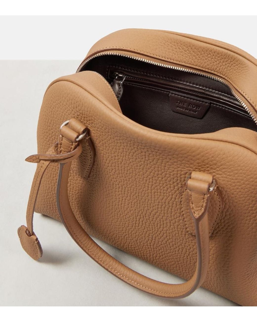 The Row Brown India 10.00 Leather Tote Bag