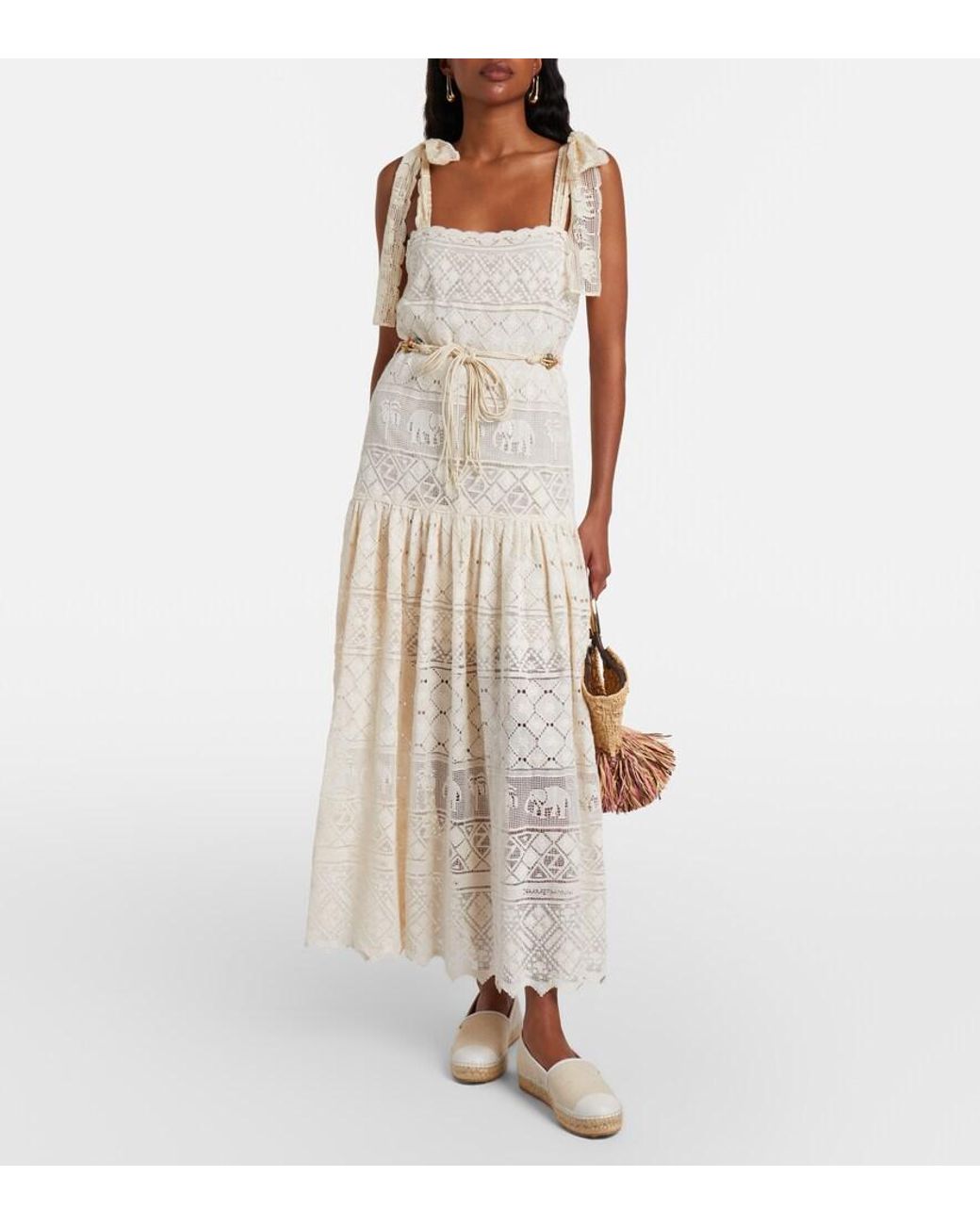 Gianvito Rossi Natural Leather-Trimmed Canvas Espadrilles
