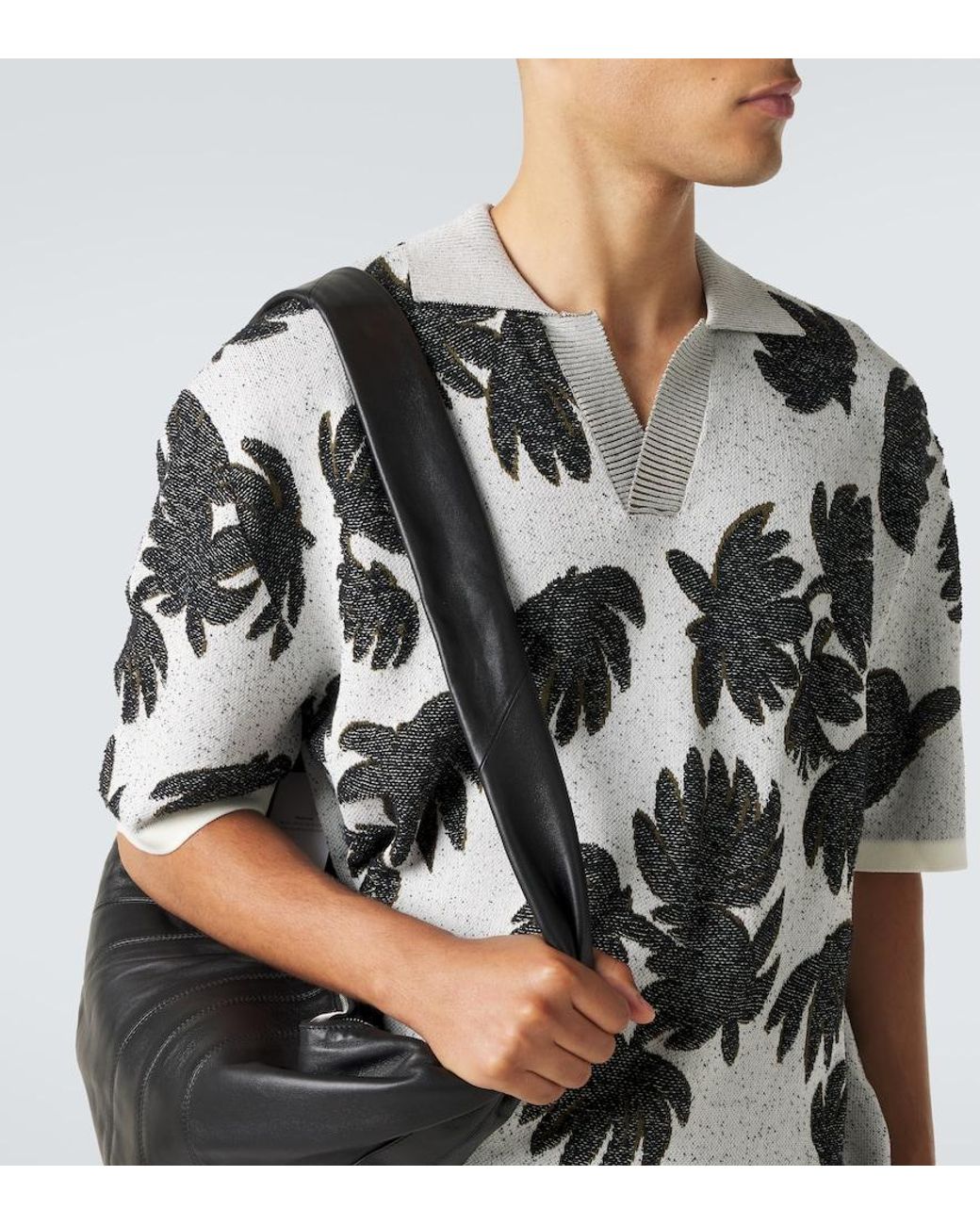 Commas Metallic Polo Sweater for men