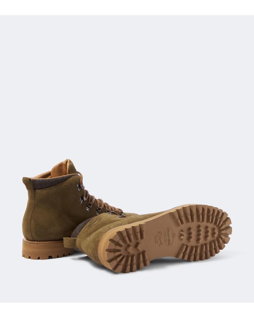 Church's Brown Poulton Suede Lace-Up Boots for men