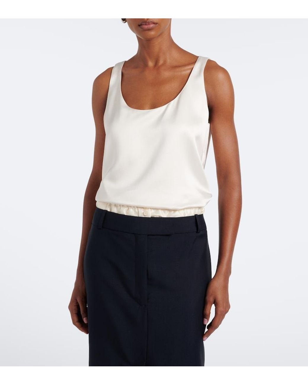 Rohe White Twill Tank Top