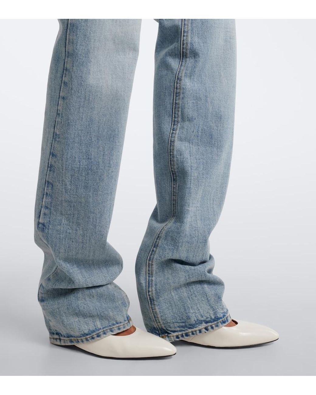 Maison Margiela Blue Mid-Rise Straight Jeans