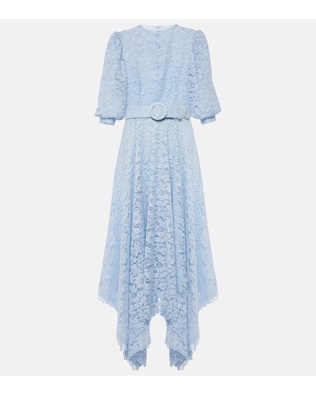 blue dress for baby girl Midi One Sleeve DRESS ASYMMETRIC blue – MONOSUIT main image 1