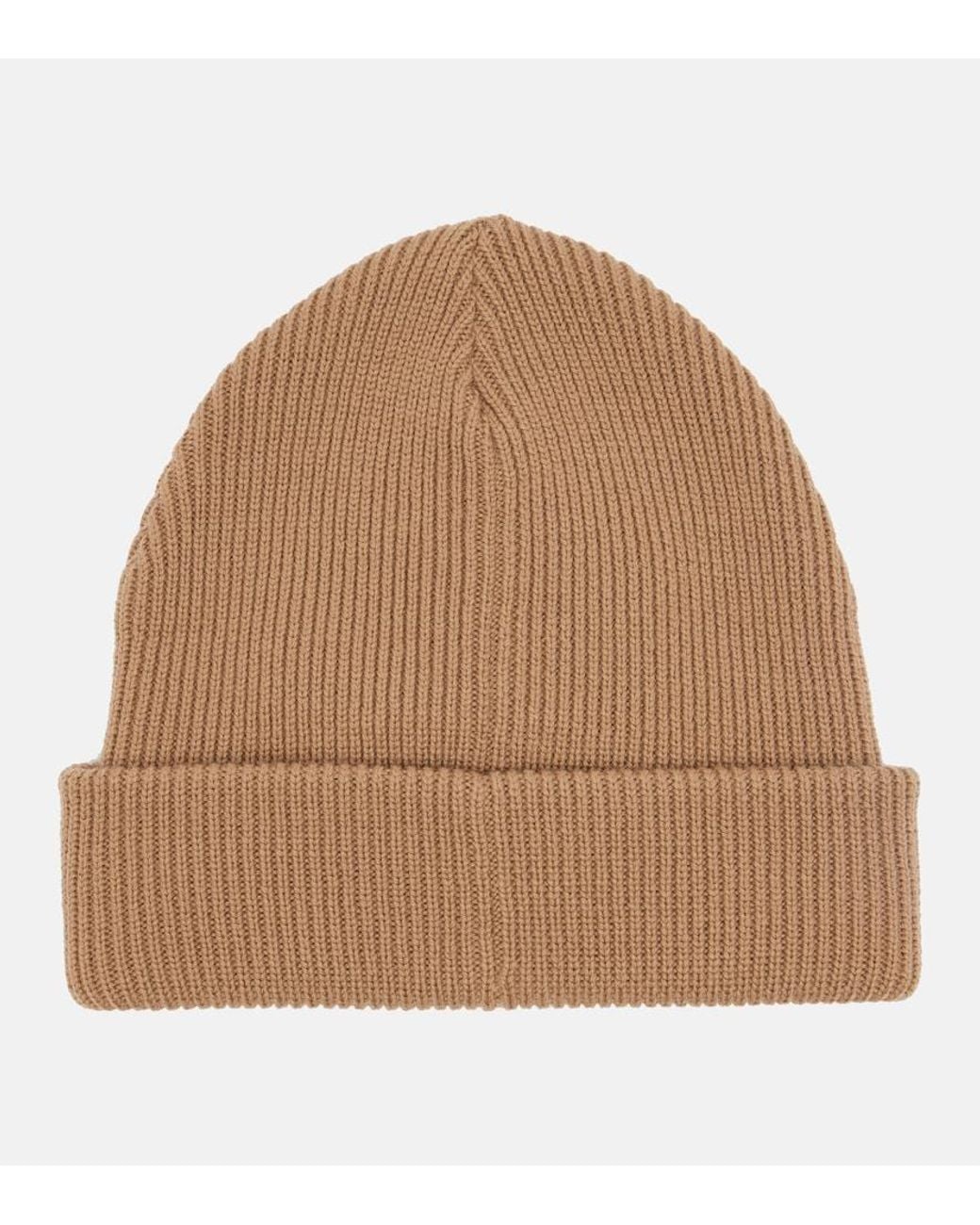 Gucci Natural Horsebit Ribbed-Knit Wool Beanie
