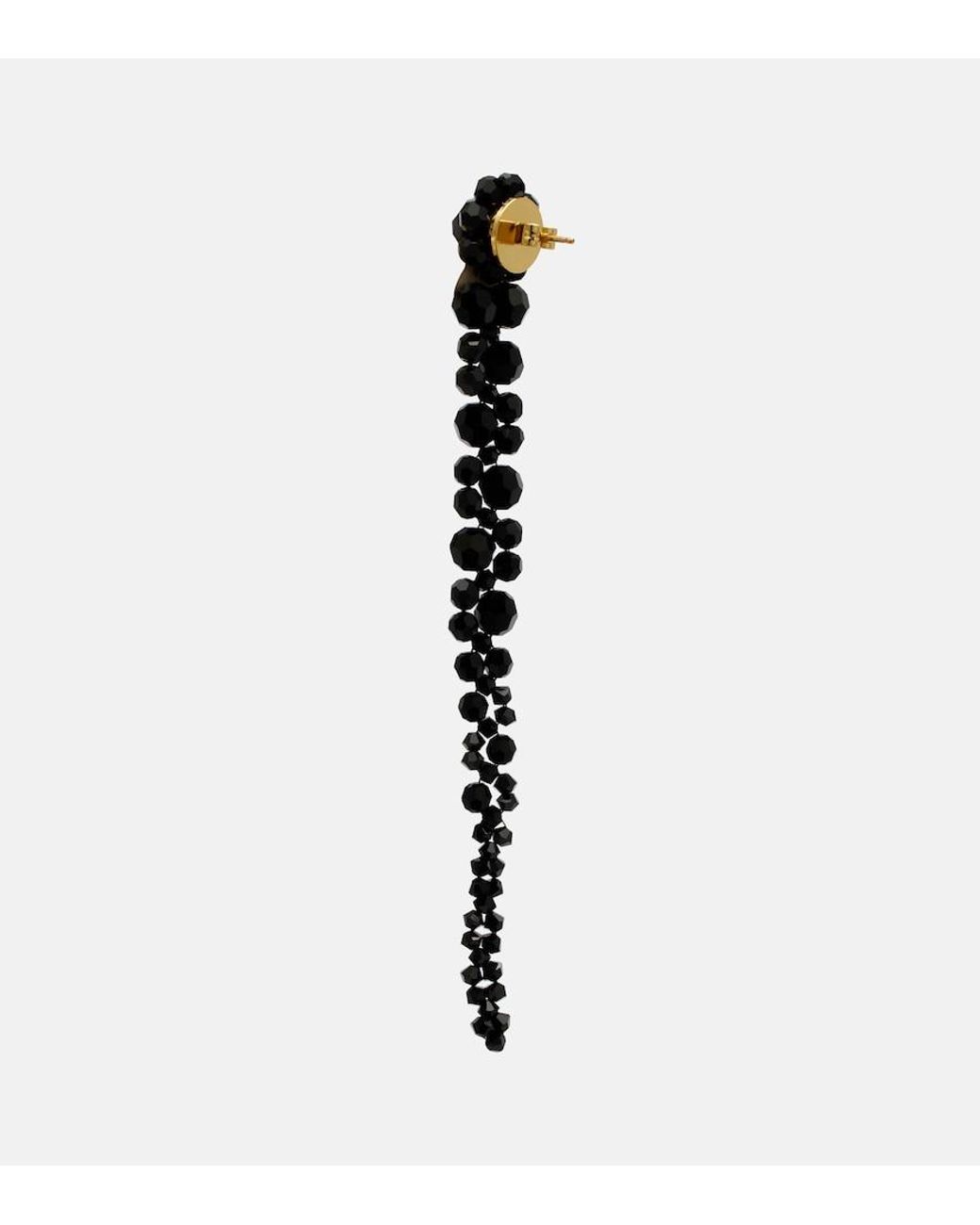 Pendientes Drip Adornados Simone Rocha de color Black