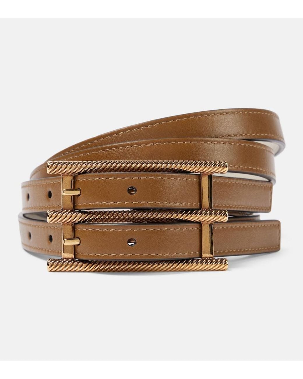 Etro Brown Reversible Leather Belt