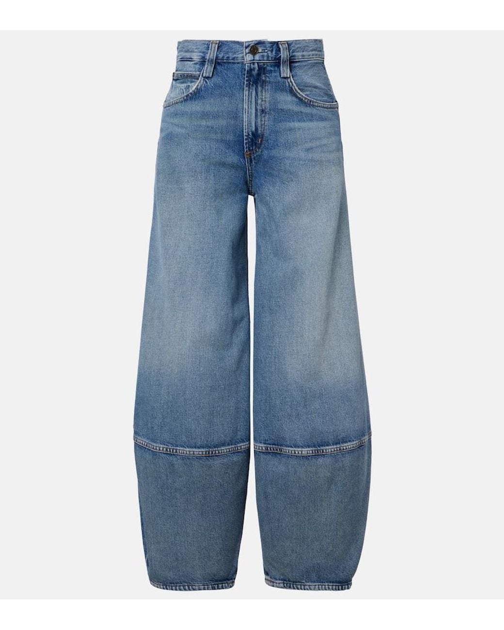 Agolde Blue Lantern Barrel-Leg Jeans