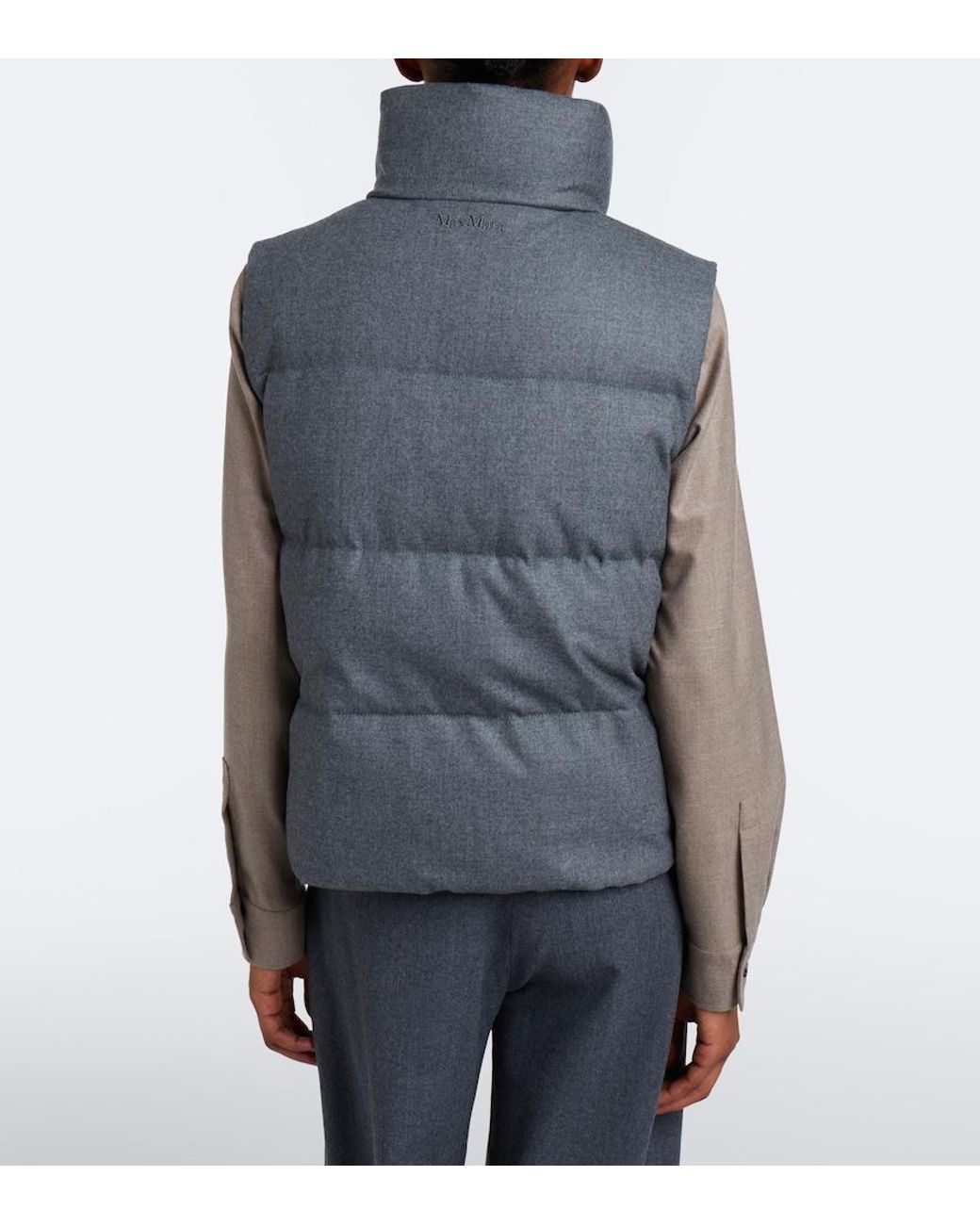 Max Mara Gray The Cube Cashmere-Blend Down Vest