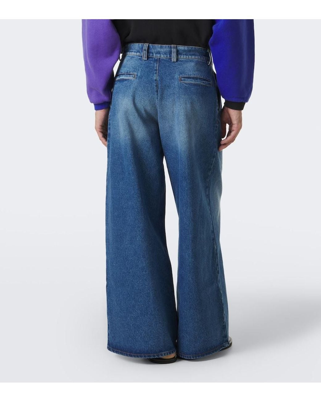 ERL Blue Wide-Leg Jeans for men