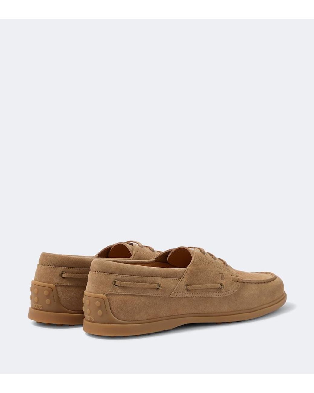 Tod's Brown Gommino Suede Boat Shoes for men