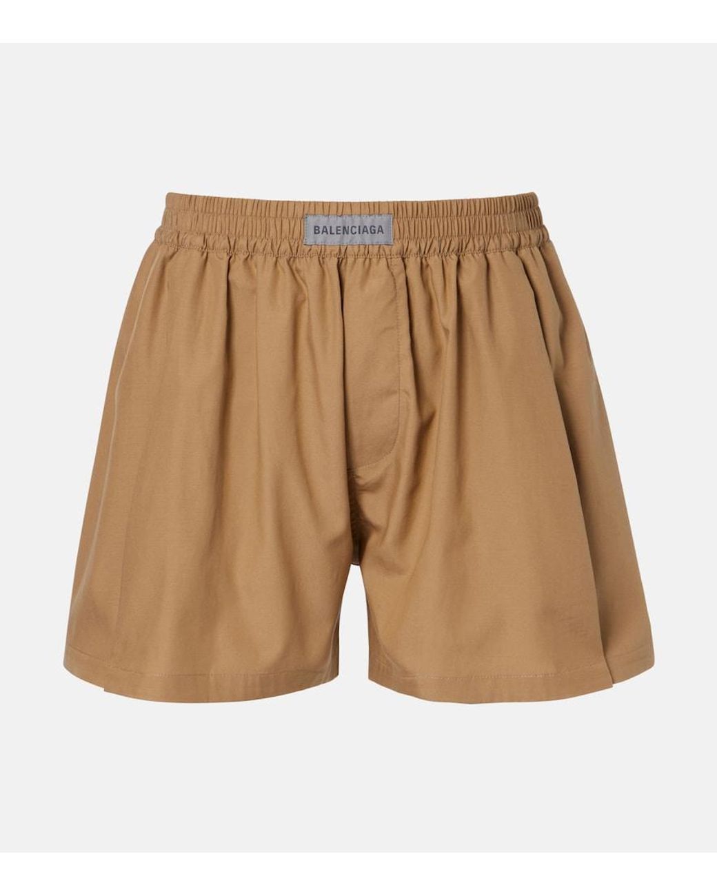 Balenciaga Natural Logo Shorts