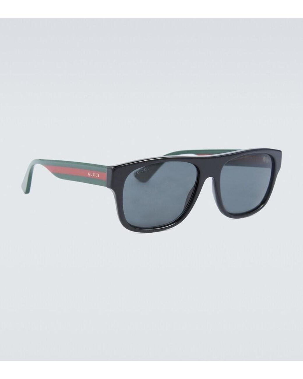 Gucci Blue Rectangle-frame Sunglasses for men
