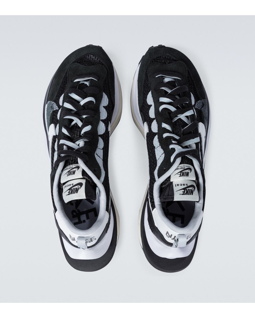 Nike X Sacai Vaporwaffle Sneakers in Black for Men | Lyst