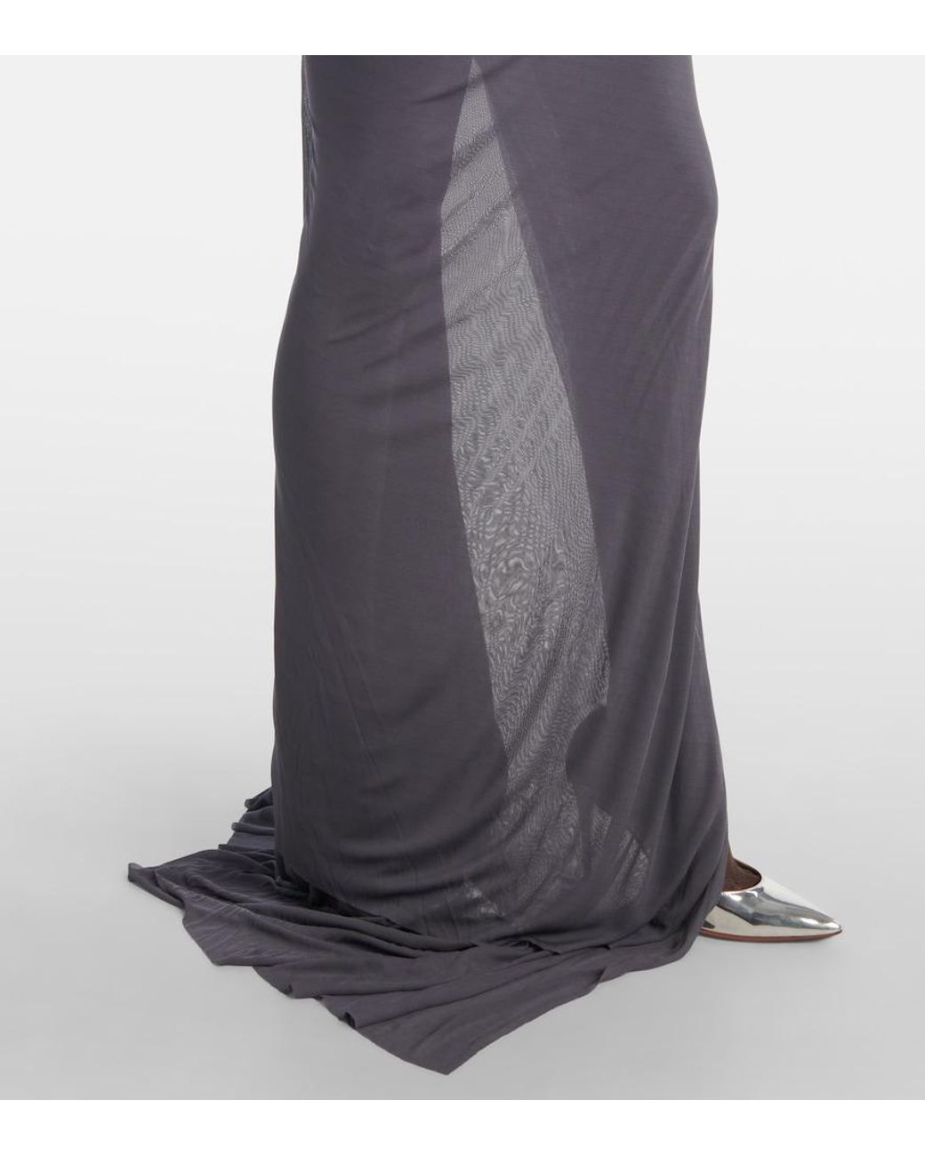 Maticevski Purple Systema Gathered Jersey Gown