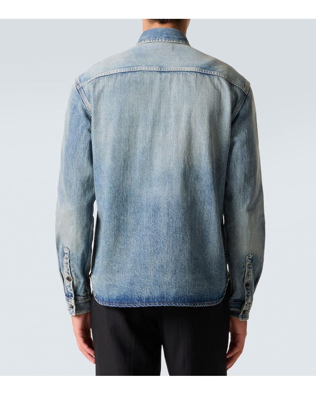 Saint Laurent Jeanshemd Cassandre in Blue für Herren