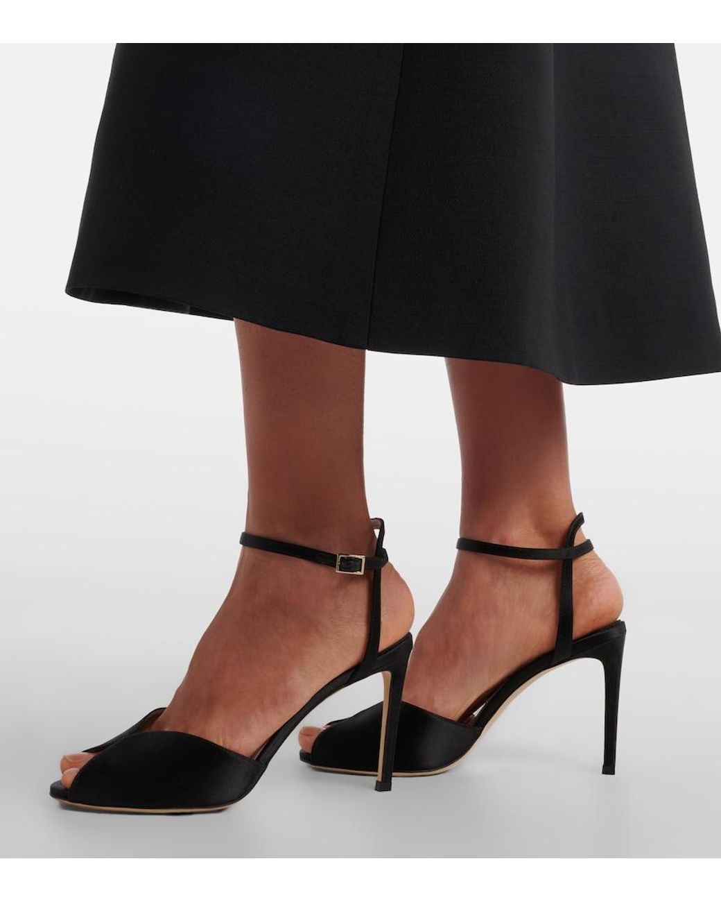 Jimmy Choo Blue Sacora Suede Sandals