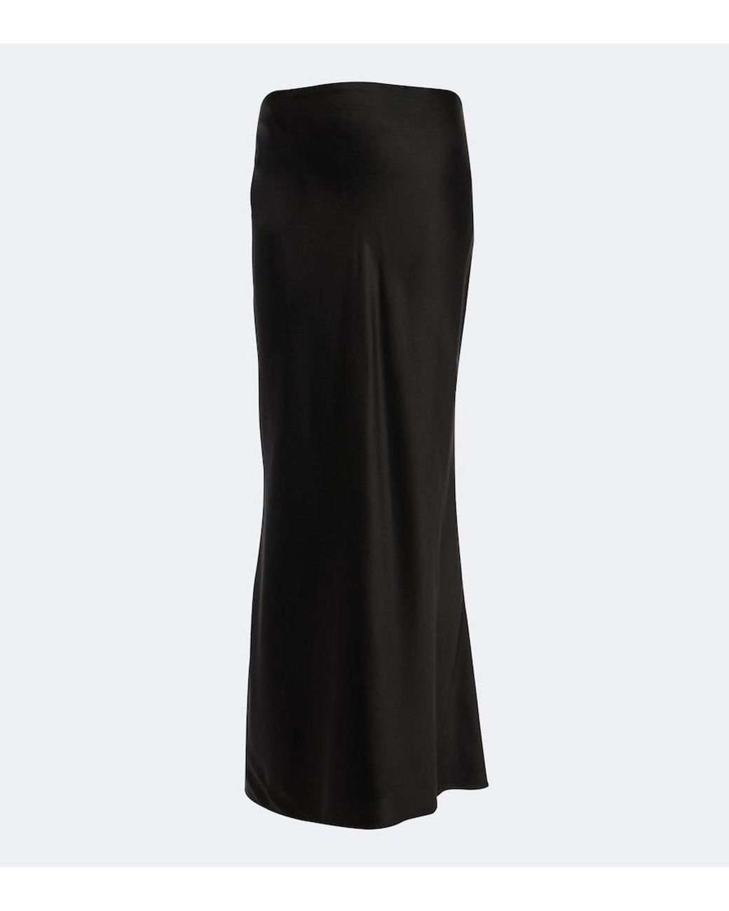 The Sei Black Silk Maxi Skirt