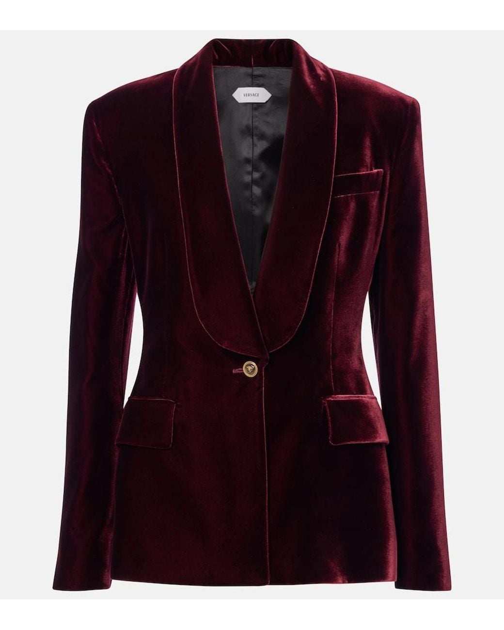 Versace Purple Velvet Blazer