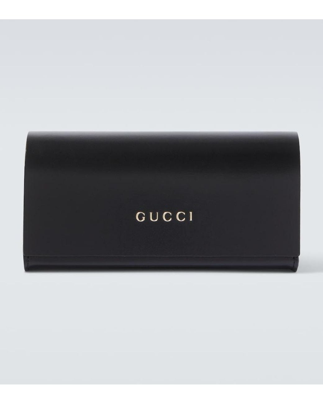 Gucci Black Sign Shield Sunglasses for men