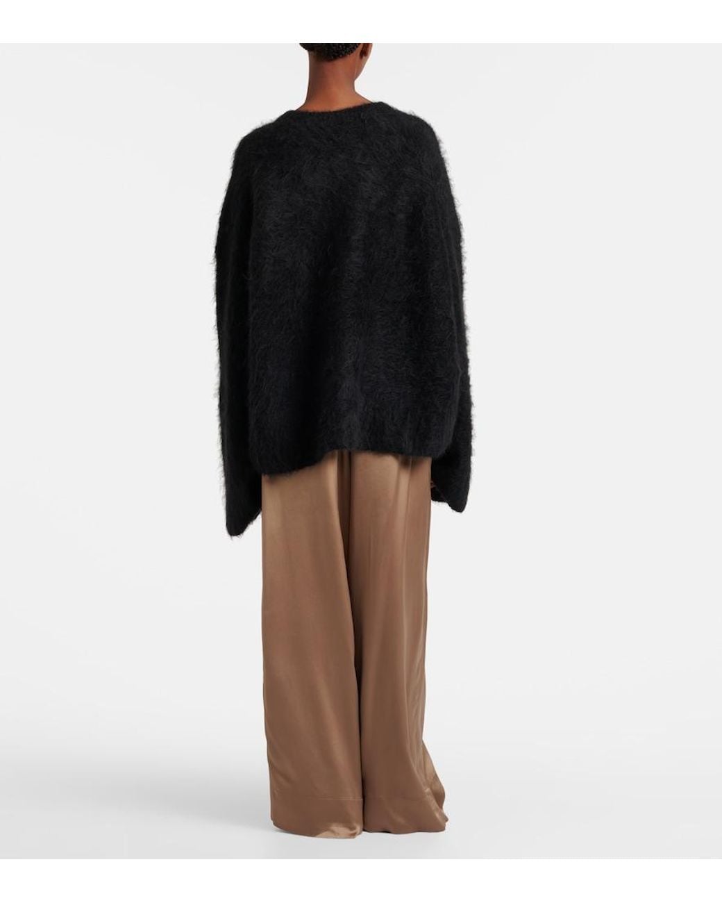 Totême Natural Satin Wide-Leg Pants
