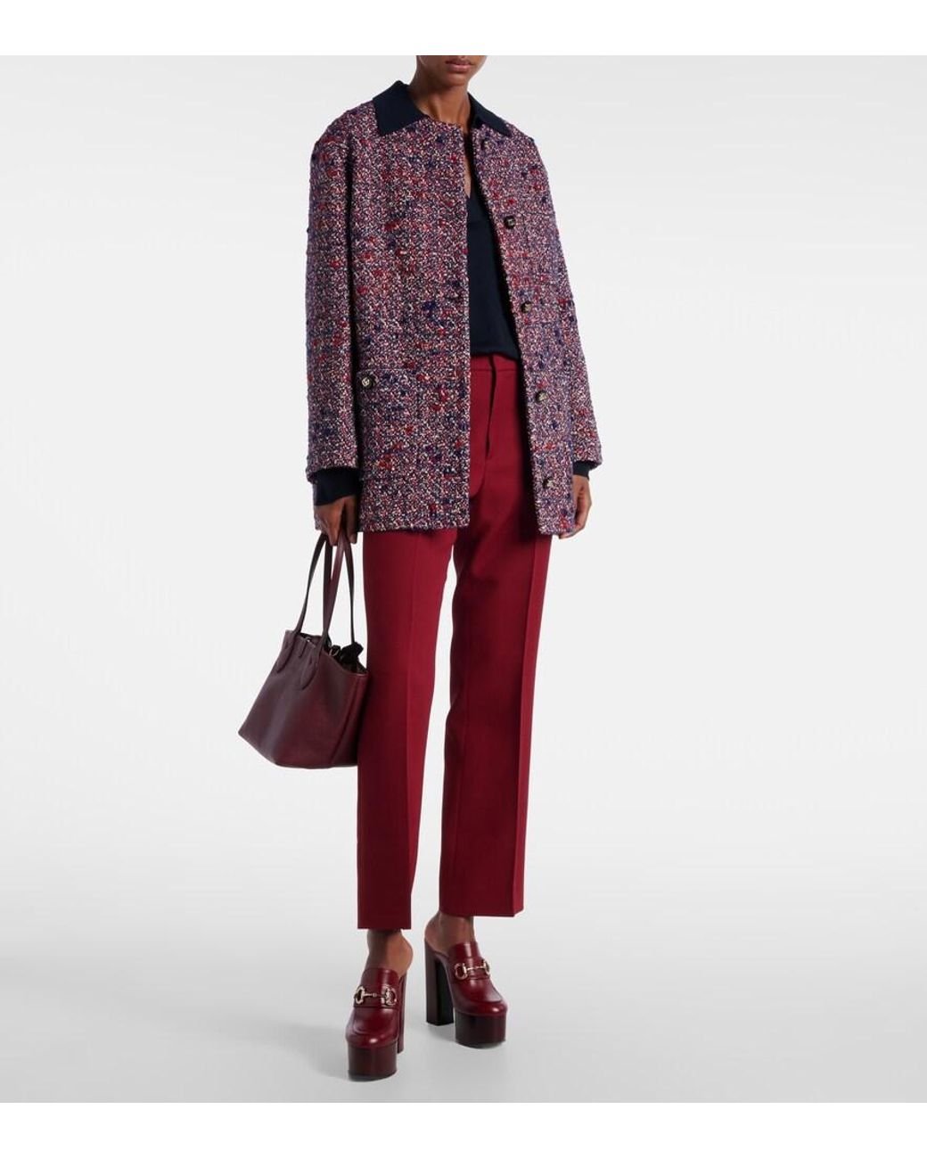 Gucci Blue Wool Sweater